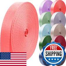 Grosun Nylon Webbing 1 inch 1.5 inch 2 inch Nylon Strap Backpack Straps Belt, 10