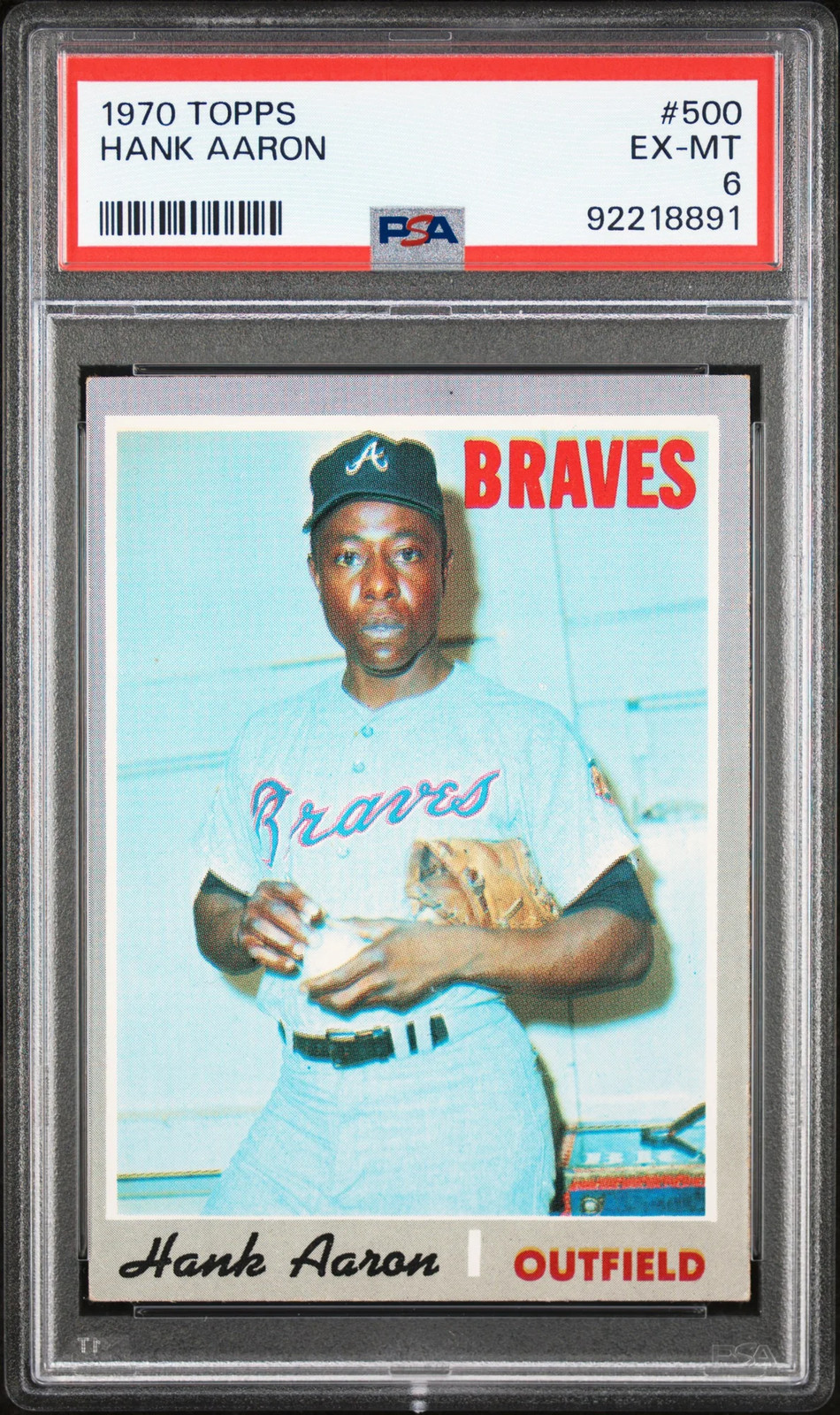 1970 Topps Hank Aaron #500 PSA 6
