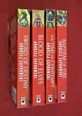 The Witcher, a set of4 novels by Andrzej Sapkowski (Paperbacks) New