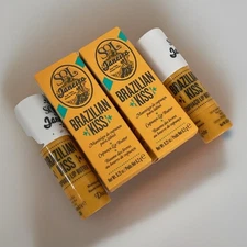 Sol De Janeiro LOT OF 2 Brazillian Kiss Cupaucu Lip Butter 0.21oz AS PICT, NEW