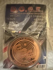 Cool2Coin D.O.G.E. .999 copper Round Colorized 25k Mintage DOGE Trump Elon 🔥