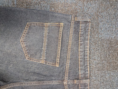 Pantalones de mezclilla Weird Fish para hombre talla 40 cintura 30 patas algodón orgánico azul marino - Imagen 8 de 11