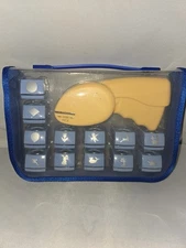 Paper Hole Punch + 14 Interchangeable Hole Punch Stamps In Case