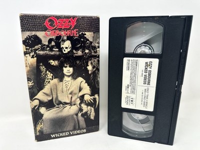 VHS Ozzy Ozbourne Wicked Videos 1988 Miracle Man, Crazy Babies, Crazy Train