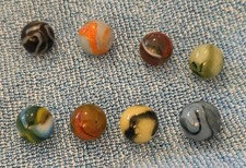 Lot of 8 Very Old Marbles--All Have Damage