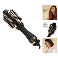 Effortless Style with 24K Gold Ionic Blow Dryer Brush – Fast Drying Technology