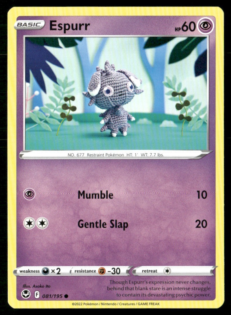 2022 Sword & Shield - Silver Tempest Espurr Basic/Common #81
