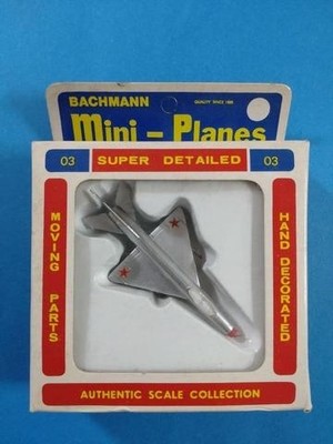 TOMY Bachmann Mini-Planes 03 MIG-21C 1/160 Scale Aircraft Figure Vintage