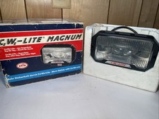 Vintage Zkw Cewe-lite Magnum Rectangular Halogen Fog Light Made In Austria Vintage Zkw Cewe-lite Magnum Rectangular Halogen Fog Light Made In Austria