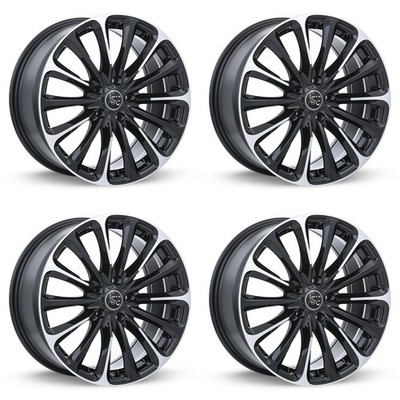 4 Rines 16'' Negro de Aleación para Nissan Sentra 2006-2025, RTX9BB1 5x114.3 5Bir