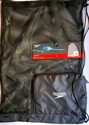 Speedo Unisex-Adult Ventilator Mesh Equipment Bag, Speedo Black-New with Tags
