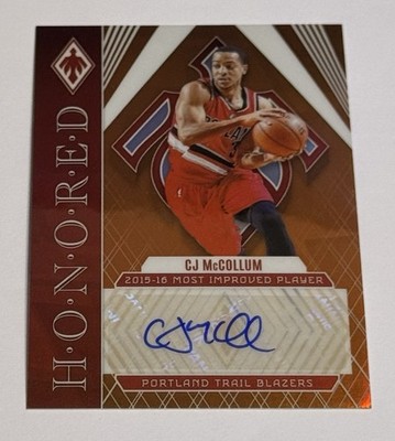CJ MCCOLLUM 2023-24 PANINI PHOENIX HONORED AUTO RED CHOICE 49/49 #H-CJM