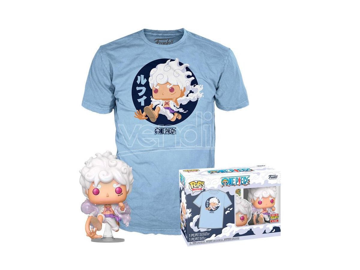 Set Figura Pop & Tee One Piece Luffy Fifth Gear Funko Taglia Xl