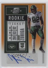 2020 Contenders Optic Rookie Ticket Orange Prizm 5/50 Jabari Zuniga Auto 1cc7