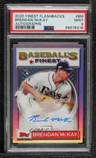 2020 Topps Finest Flashbacks Refractor 6/20 Brendan McKay PSA 9 MINT Auto 06z2