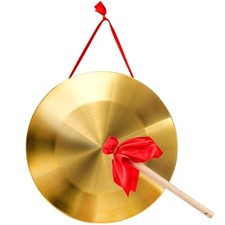 12.6 inch Gong Instrument, Chinese Traditional Percussion Instrument Copper