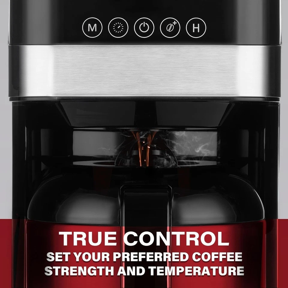 Melitta Aroma Tocco Cafetera de Goteo Térmico con Paquete de 5 Filtros de Café - Negra Foto 3 de 4