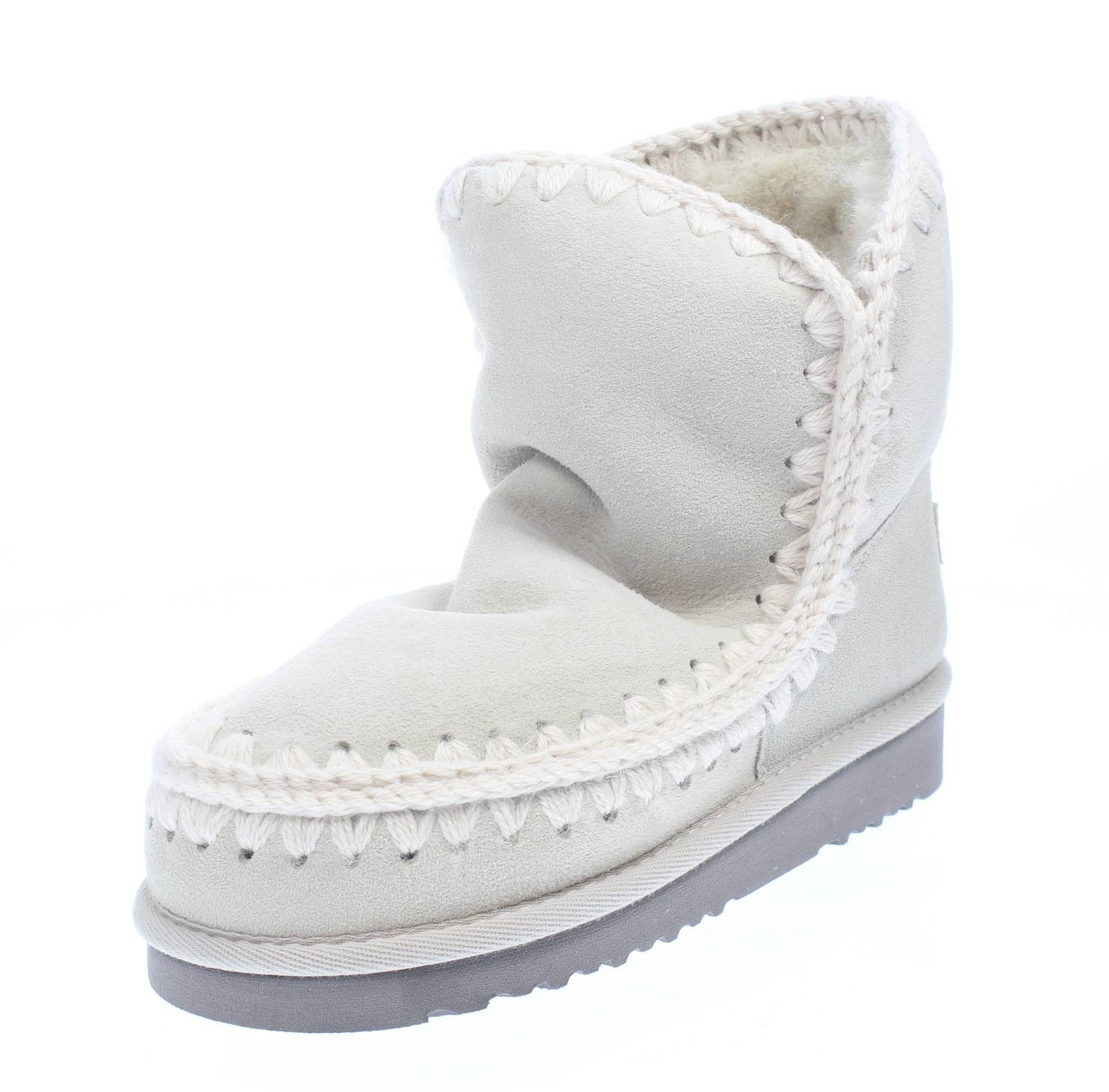 Mou Eskimo 18 - Stiefeletten aus silberfarbenem Schaf - Größe 40 Damenschuhe mit Fell