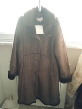 SCONTATO!! Montone Shearling Ecologico Marrone Cioccolato Tg M- Max Tg 44 TOP++