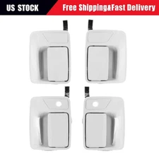 New 4 Piece Exterior Door Handle Set For 1999-2016 Ford Super Duty Crew Cab