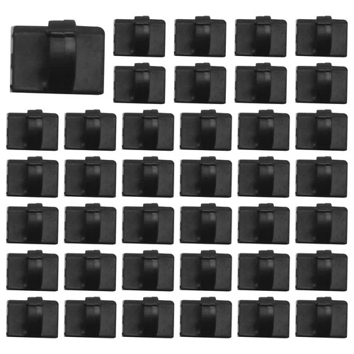 50 Stueck Selbstklebende Kabelklemme Kunststoff Rechteckig Kabelclips Kabel9610