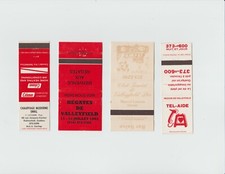 US/Canada 4 Matchbox  differents Valleyfield    Quebec