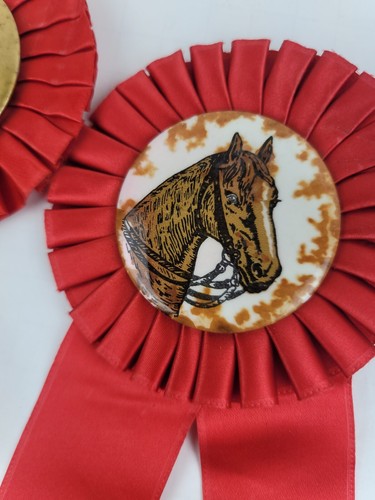 x3 Vintage 1960s LAZY ACRES HORSE SHOW RED RIBBON State Bride New York - Picture 5 of 15