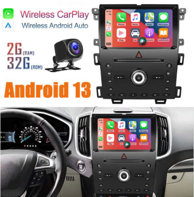 For Ford Edge 2011-2015 Android 13.0 Radio Apple CarPlay GPS Navigation Wifi 9''