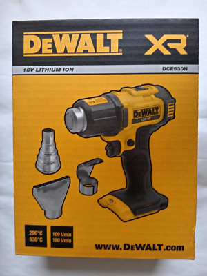 DeWalt DCE530N 18V XR Cordless Heat Gun Body Only for sale