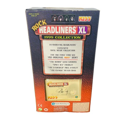 Kiss Band 1999 ROCK HEADLINERS XL 4er Set Gene Peter Ace Paul Neu Collectors Ed - Bild 14 von 22