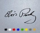 STICKER PEGATINA DECAL VINYL Elvis Presley Signature