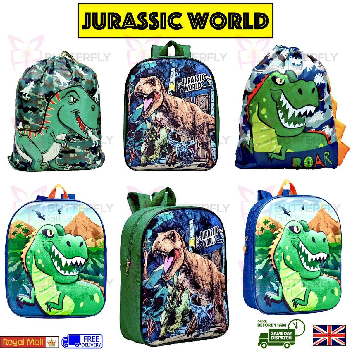 Kids Backpacks Jurassic World Backpack Jurassic Park Cotton Kids