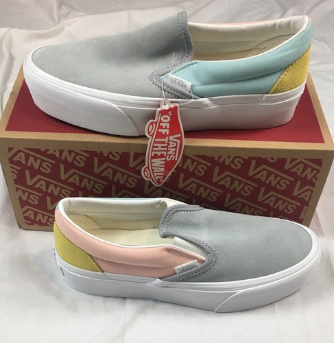 color block platform vans