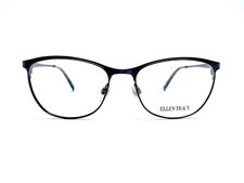 New Ellen Tracy Cat Eye Grey Gun Metal Glasses Petra 52 16 135