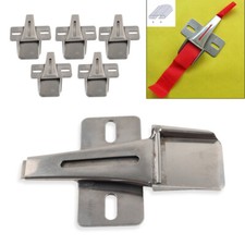 Two Sides Downward Belt Loop Folder For 2 Needle Lockstitch Sewing Machine