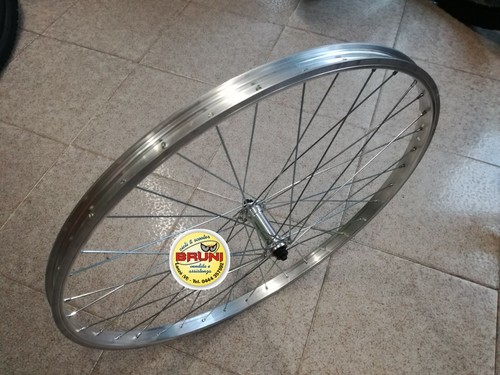 RUOTA ANTERIORE DA 26 POLLICI PER MTB IN ALL. MOZZO A CUSCINETTI CON  CHIUSURA | eBay