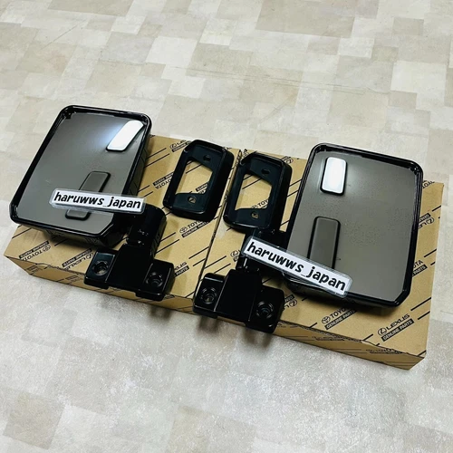 OEM Toyota Land Cruiser 70 Series Door Side Outer View Mirror RH LH Set Genuine