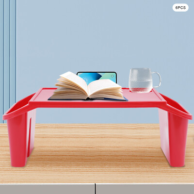 Brand New Kids Lap Desk Tray, Portable Activity Table, Red, 6 Piece USA
