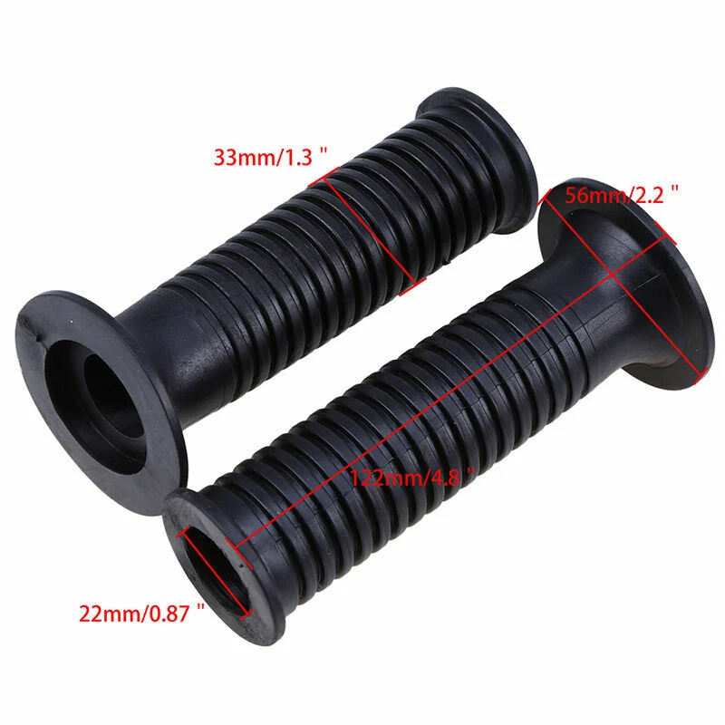 1Pair 22mm 7/8'' Rubber Handlebar Grips Cove Plug For BMW R1100 R1150GS/R/S F650 - Изображение 3 из 4