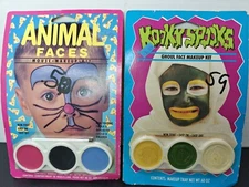 2 X VintaMakeup Kit Animal & Kooky Spooks 1989-90 Spearhead Inc. NEW SEALED