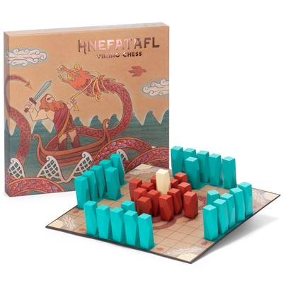 Hnefatafl Viking Chess Set - Authentic, Traditional -Player Strategy Board Ga...
