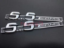 2× MERCEDES 5.5 AMG BADGE SIDE WING CL55 S55 ML55 SL55 CLS SLK55 CLS55 C55