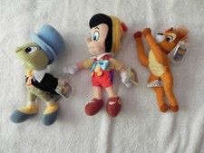 Mattel Mickey for Kids Star Bean Pinocchio Jiminy Cricket  Bambi Beanbag Plush