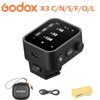Godox X3 TTL HSS Touch Screen Trigger Transmitter for Canon Nikon Sony Fujifilm