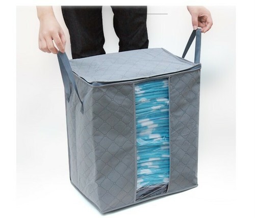 XL CLOTHES QUILT BEDDING DUVET HANDLES LAUNDRY PILLOWS STORAGE BAG MOVE HOME - Picture 2 of 14
