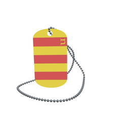 Dog Tag Flag Niel Belgium Dog Tag Aluminium 30 x 50mm