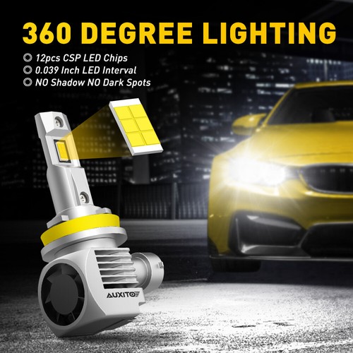 H11 9005 9006 LED Combo Headlight Fog Lights Kit High Low Beam Bulb White 6000K - Picture 4 of 12