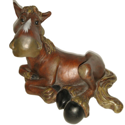 Limited Edition Sitting Horse   Handcrafted 0102/#6428 Figurine That Face :)