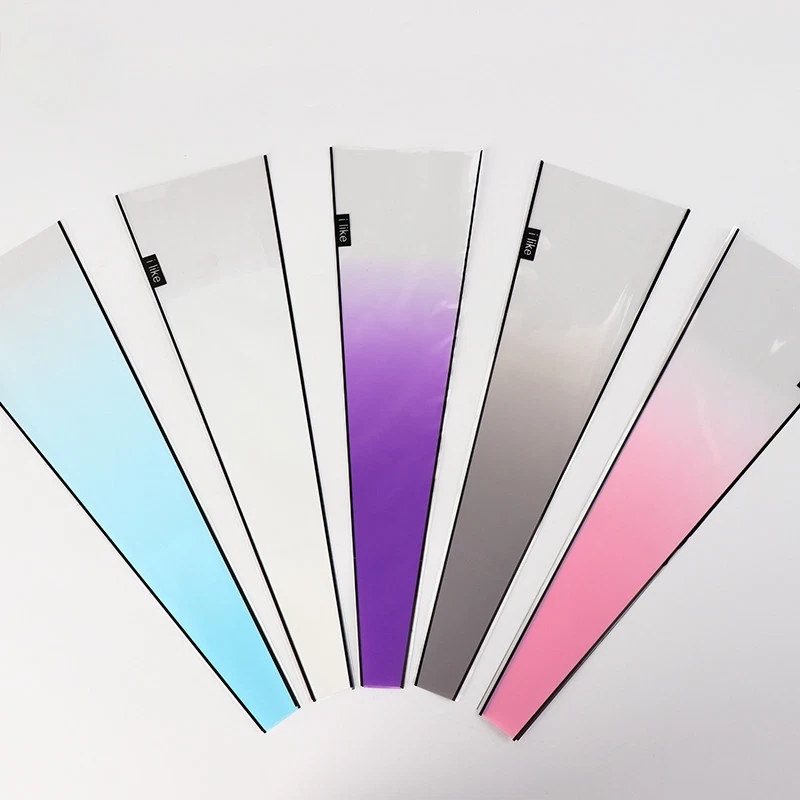 50 Pcs Rainbow Gradient Matte Frosted Florist Flower Wrapping Paper Bouquet - Image 2 of 4