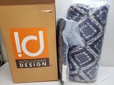 Intelligent Design Camille Clipped Jacquard 4 PC. Full/Queen Comforter Set Navy